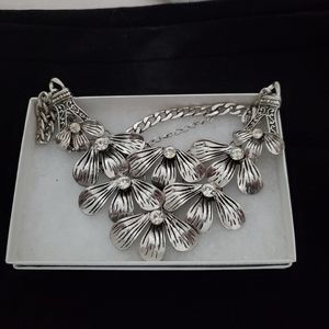 Boutique silver necklace, costume, not 925